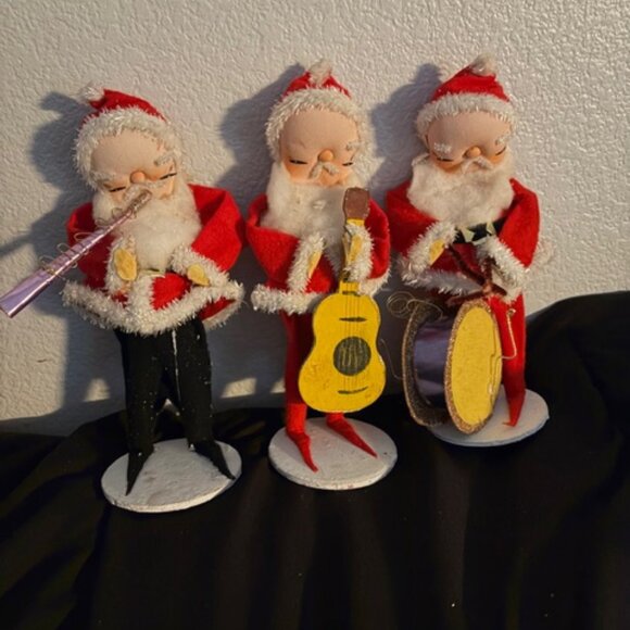Vintage Santa Claus Musicians - Picture 1 of 10